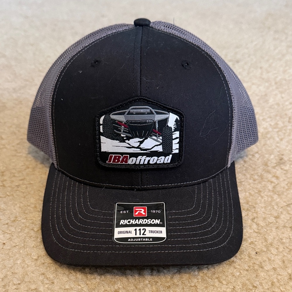 Richardson Black and Gray Trucker Hat